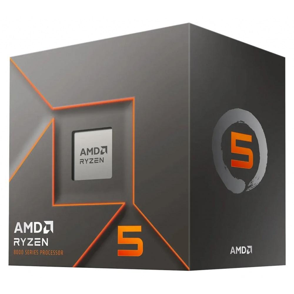 AMD RYZEN 5 8400F 6 Core, 4,20-4.70GHz, 16Mb Cache, 65W, AM5 Soket, BOX (Kutulu), (Dahili Grafik YOK, Fan VAR)