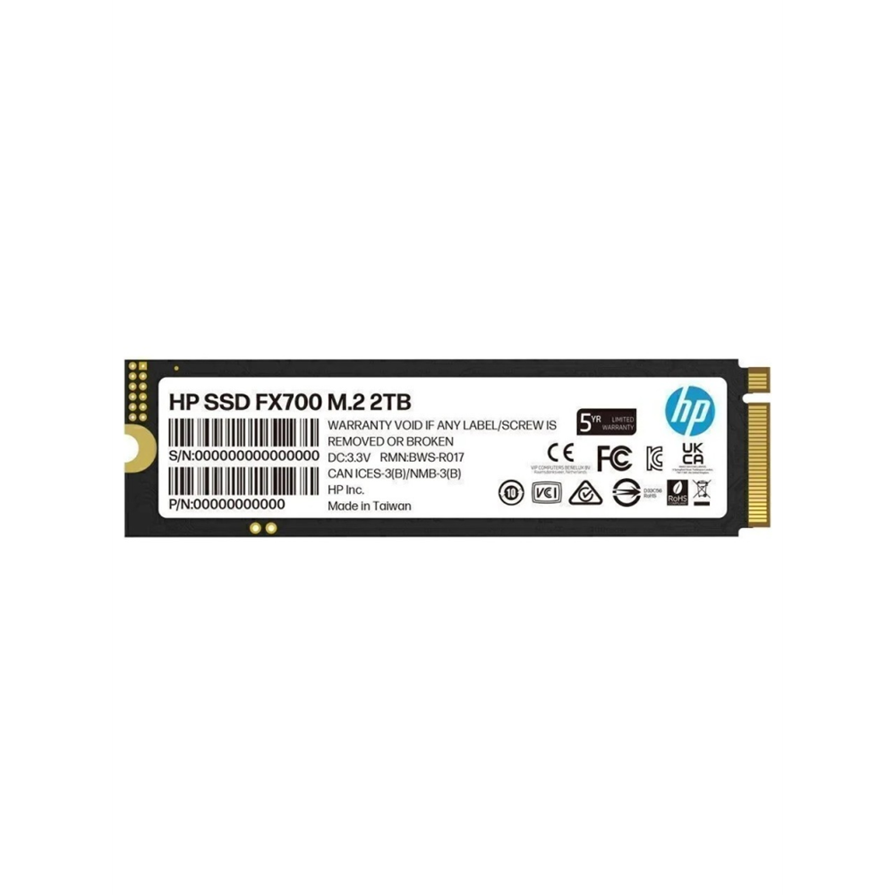 HP 8U2N5AA, FX700, 2TB, 7200/6200, Gen4, NVMe PCIe M.2, 3D NAND, SSD
