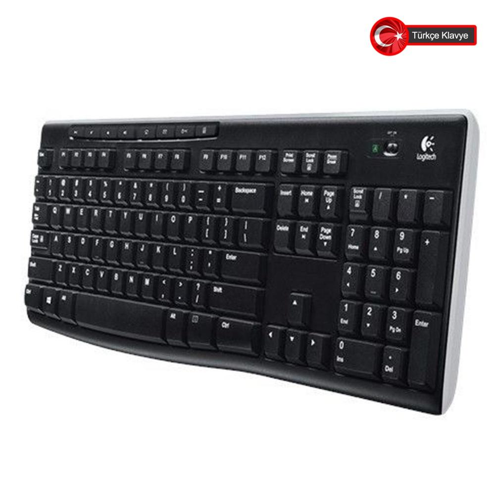 LOGITECH K270, Siyah, 920-003761, Kablosuz, Türkçe Q, Multimedya Klavye