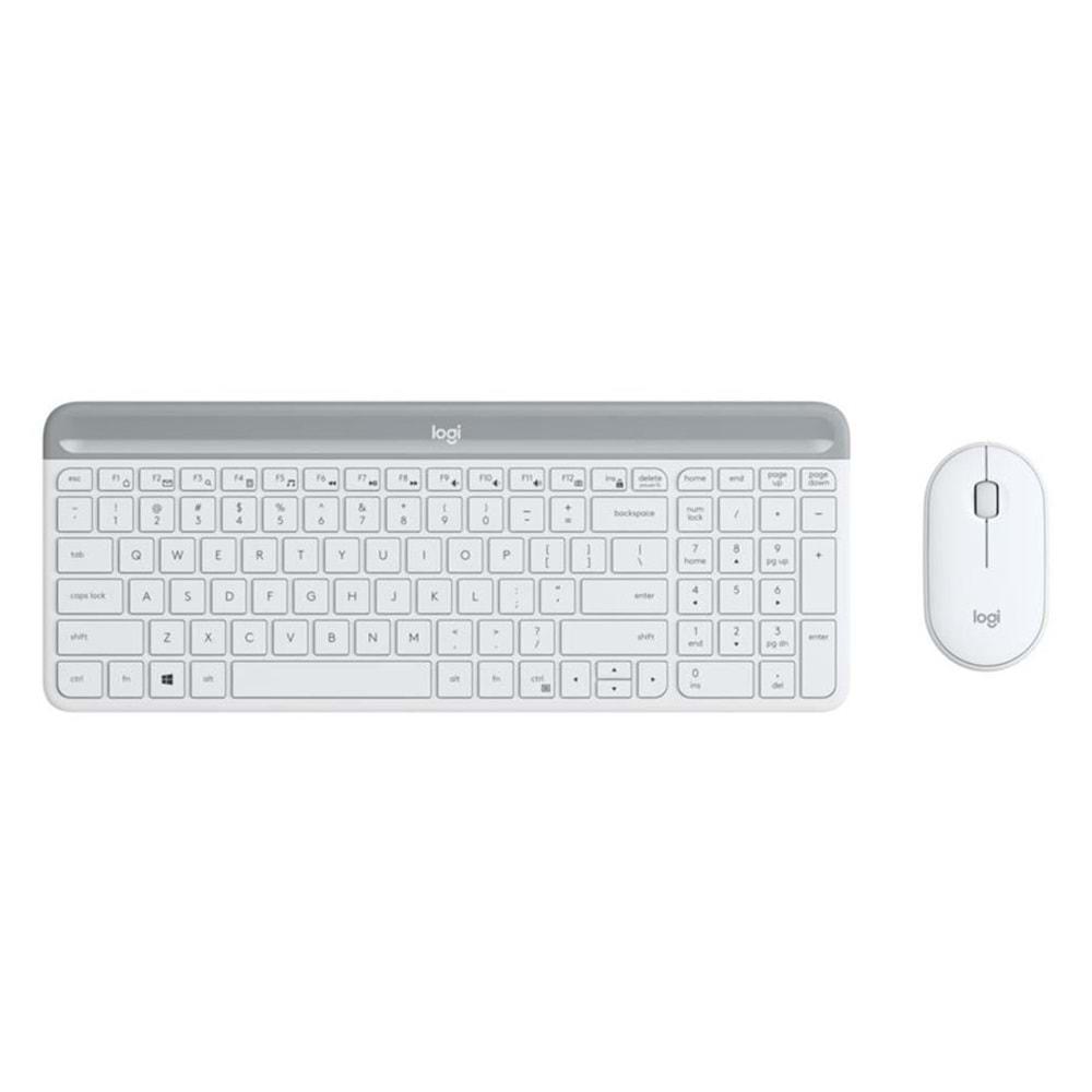 LOGITECH MK470 Beyaz, 920-009436, Kablosuz, Türkçe Q, Klavye Mouse Set