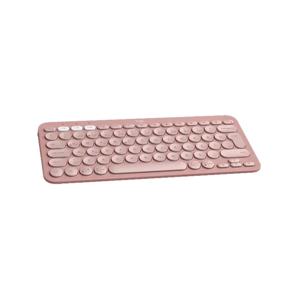 LOGITECH K380S, Pebble Keys 2, Rose, 920-011861, Bluetooth, Türkçe, Q, Multimedya, Mini Klavye