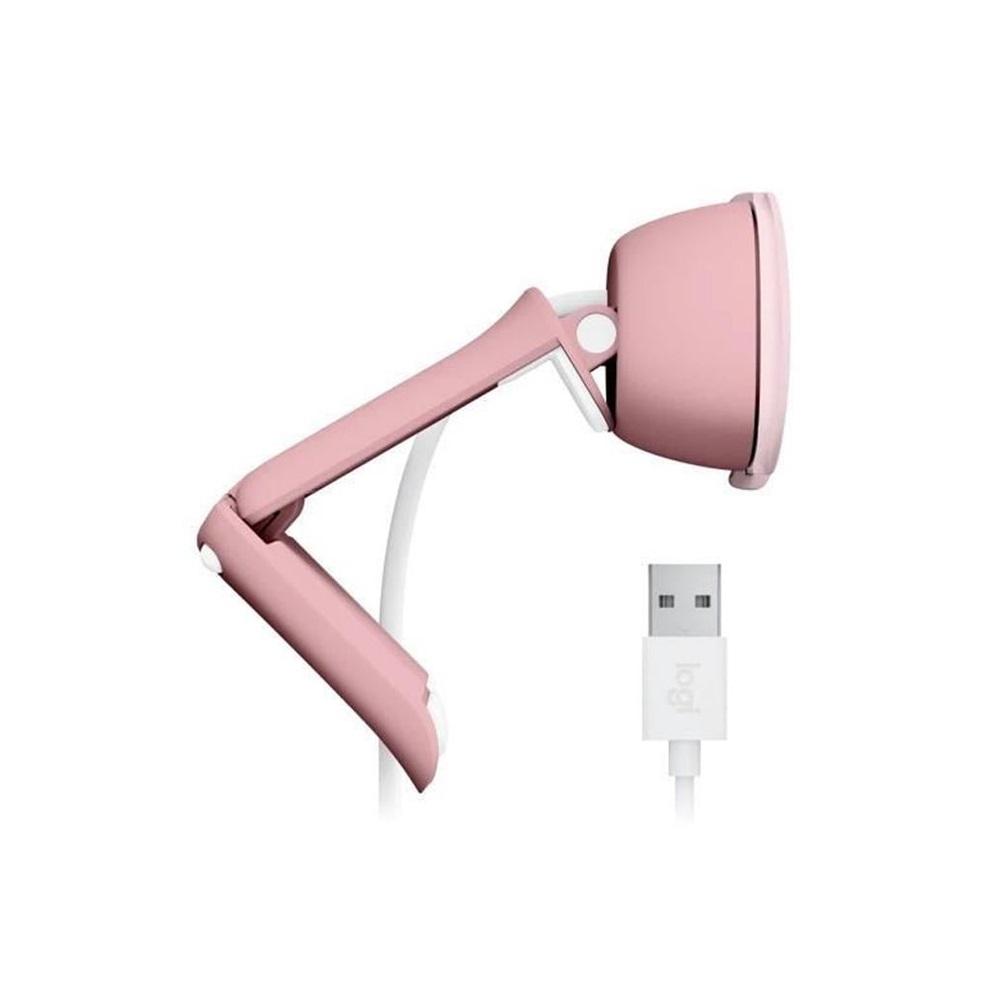 LOGITECH 960-001623, BRIO 100 WCM V-U0072, Full HD, Dahili Mikrofonlu, Rose Webcam