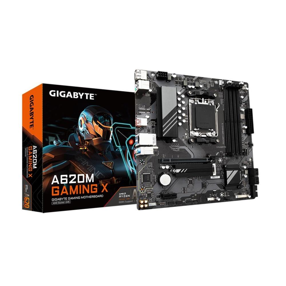 GIGABYTE A620M-GAMING X rev.1.0, 4xDDR5, 1xM.2, HDMI,DP, Type-C, AMD Ryzen 7000 Serisi, AM5 Soket Anakart