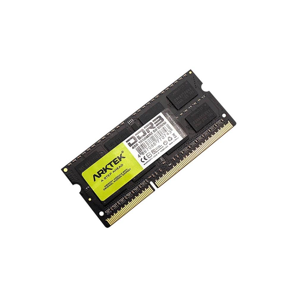 ARKTEK AKD3S4N1600, 4GB, DDR3, 1600Mhz, 16 Chip, 1,35V, CL11, Notebook, SODIMM RAM