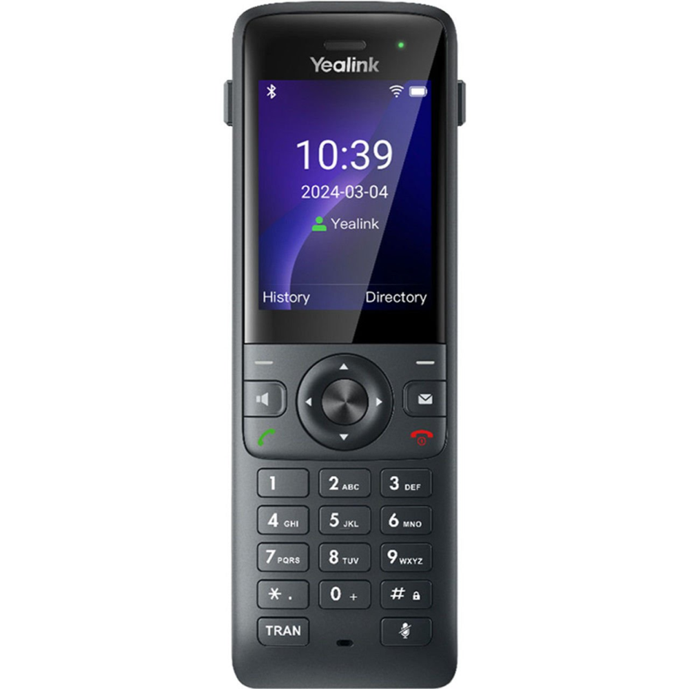 YEALINK AX83H, WiFi, Dect, Kablosuz IP TELEFON, Siyah, 2.4" Renkli Ekran, Bluetooth, 9 Saat Konuşma, 200 Saat Bekleme