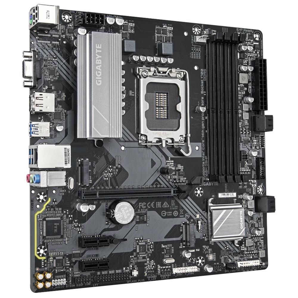 GIGABYTE B760M D3HP DDR5, 4xDDR5, 2xM.2, DP, HDMI, VGA, 12-13.14.Nesil, LGA1700 Soket, Anakart