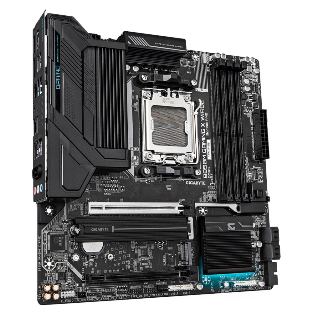 GIGABYTE B850M GAMING X WF6E, Rev.1.0, 4xDDR5, 2xM.2, 2DP, HDMI, Type-C, Wi-Fi6E, Bluetooth 5.3, AM5 Soket GAMING Anakart