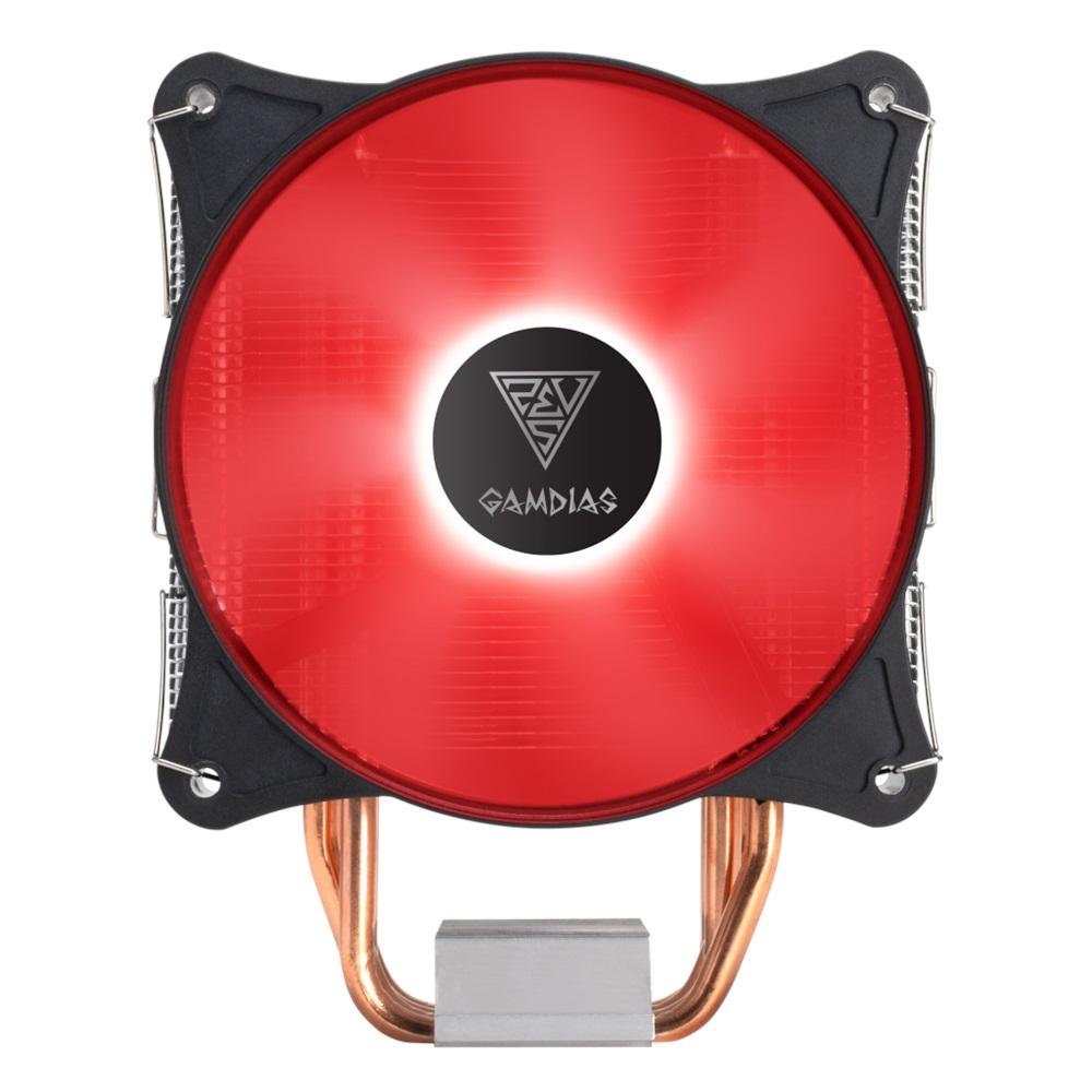 GAMDIAS BOREAS E1-410, RED Lights, 120mm CPU Kule Tipi Hava Soğutma (AMD AM4 ve INTEL Tüm işlemciler ile uyumlu)