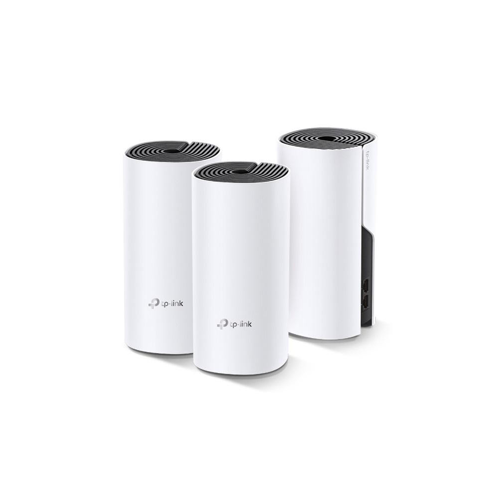 TP-LINK DECO-E4, AC1200, Üçlü Mesh, 1200Mbps, Dual Band, 2Port Megabit Lan, 370m2 kapsama Alanı, Router, Geniş Alan İnternet Ağı Sağlayıcısı