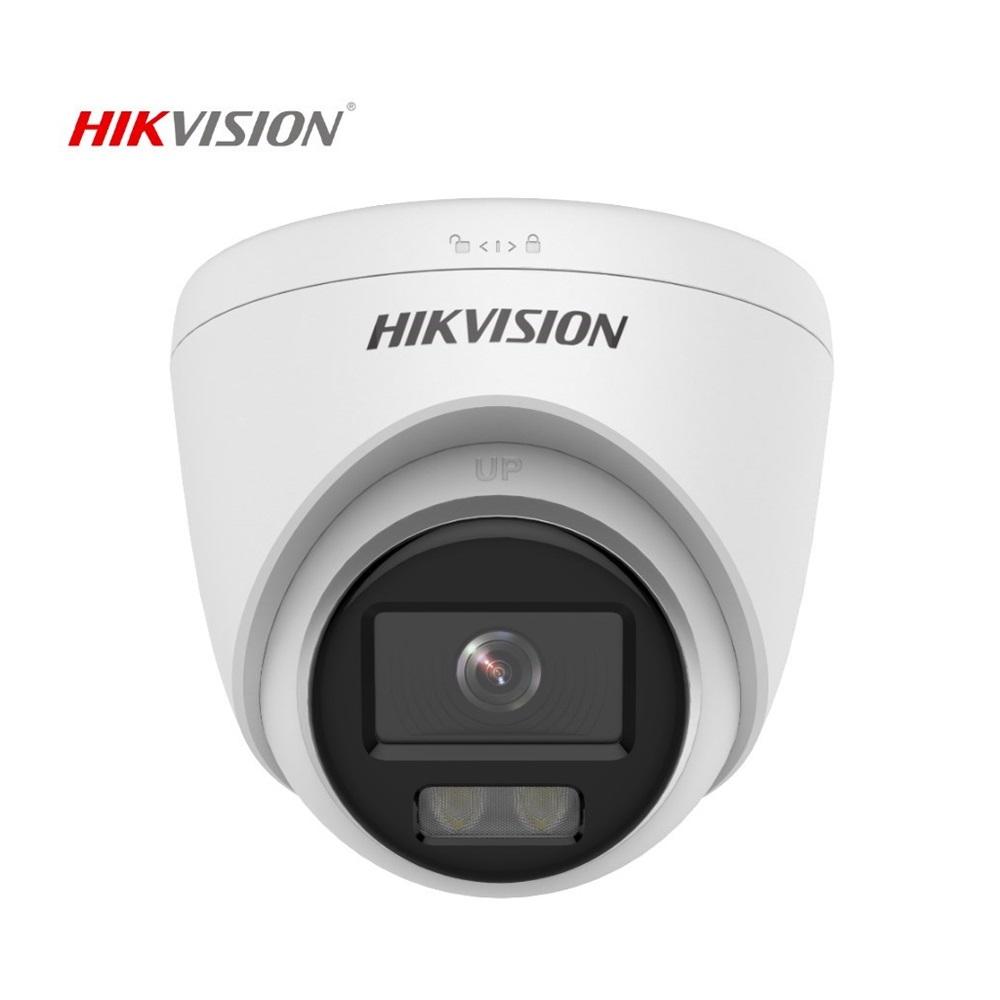 HIKVISION DS-2CD1327G0-LUF 2Mpix, 2,8mm Lens, H265+, 30Mt Gece Görüşü, Dahili Mikrofon, Color Vu Lite, Full Time Color, Dome IP Kamera