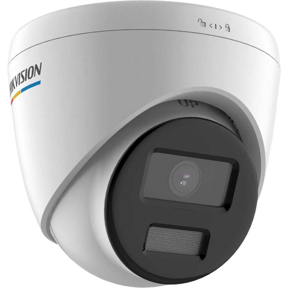 HIKVISION DS-2CD1327G0-LUF 2Mpix, 2,8mm Lens, H265+, 30Mt Gece Görüşü, Dahili Mikrofon, Color Vu Lite, Full Time Color, Dome IP Kamera