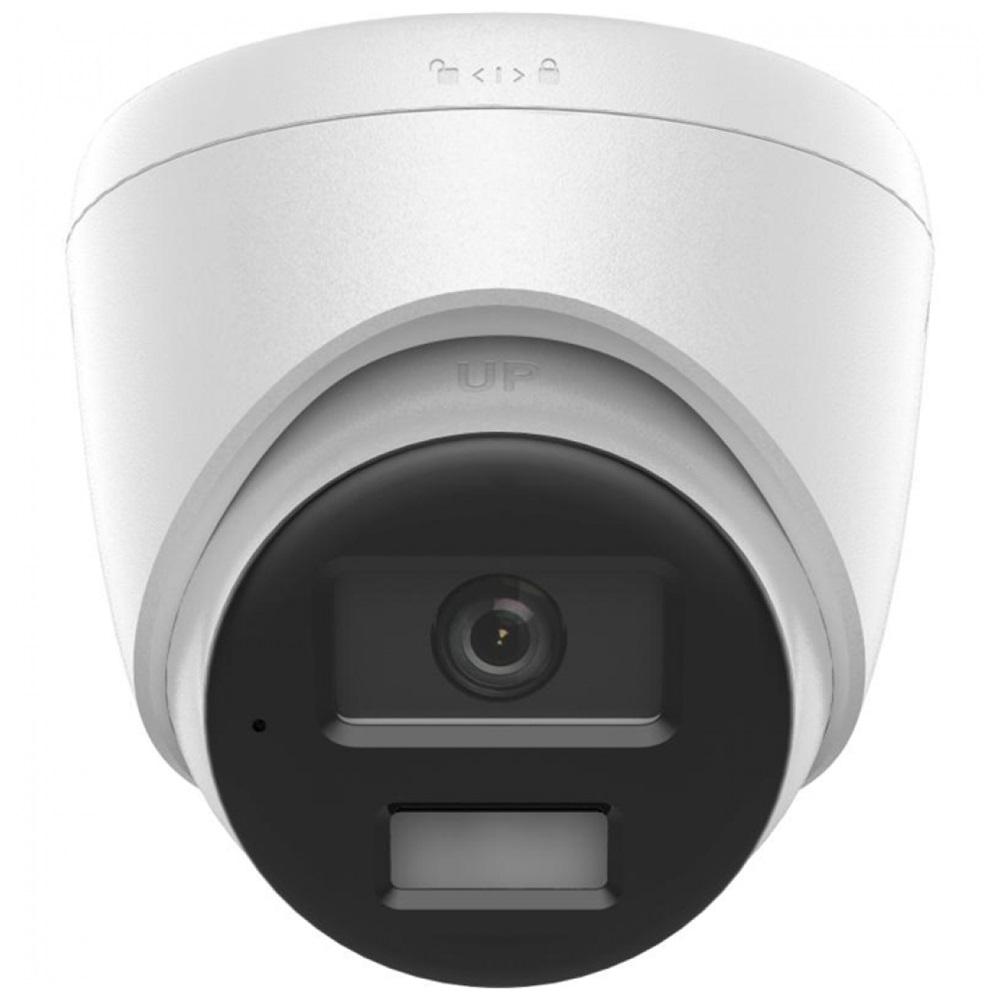 HIKVISION DS-2CD1343G2-LIUF 4Mpix, 2,8mm Lens, H265+, 30Mt Gece Görüşü, Hybrid Light, PoE, Mikrofonlu Dome IP Kamera