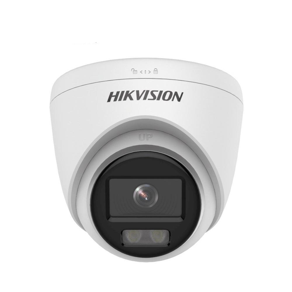 HIKVISION DS-2CD1347G0-LUF 4Mpix, 2,8mm Lens, H265+, 30Mt Gece Görüşü, Dahili Mikrofon, Color Vu Lite, Full Time Color, Dome IP Kamera