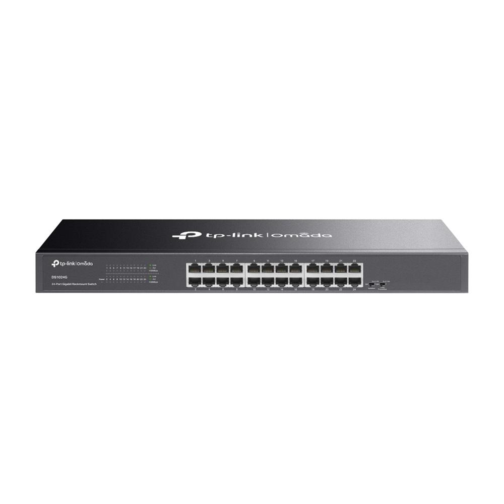 OMADA DS1024G, 24 Port Gigabit, Yönetilemez, Rackmount Metal Kasa Switch
