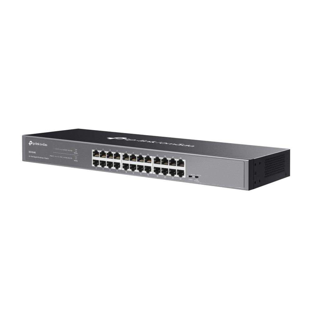 OMADA DS1024G, 24 Port Gigabit, Yönetilemez, Rackmount Metal Kasa Switch