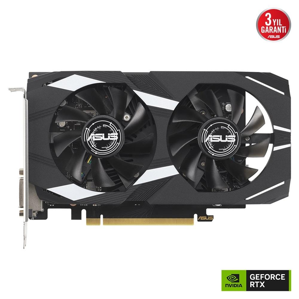 ASUS DUAL-RTX3050-O6G, 6GB, GDDR6, 96Bit, 1xHDMI, 1xDP, 1xDVI GAMING Ekran Kartı