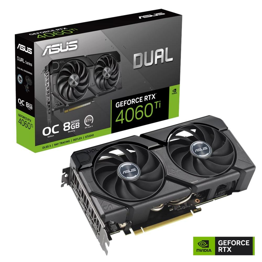 ASUS DUAL-RTX4060TI-O8G-EVO, 8Gb, 128Bit, GDDR6, 1xHDMI, 3xDP GAMING Ekran Kartı