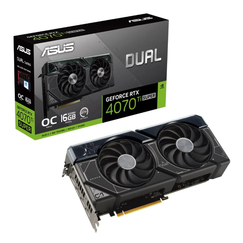 ASUS DUAL-RTX4070TIS-O16G, SUPER, 16Gb, 256Bit, GDDR6X, 1xHDMI, 3xDP GAMING Ekran Kartı