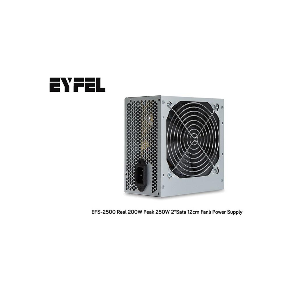 EYFEL EFS-2500, 250W Peak, 12cm Fan, ATX, Power Supply (PSU)