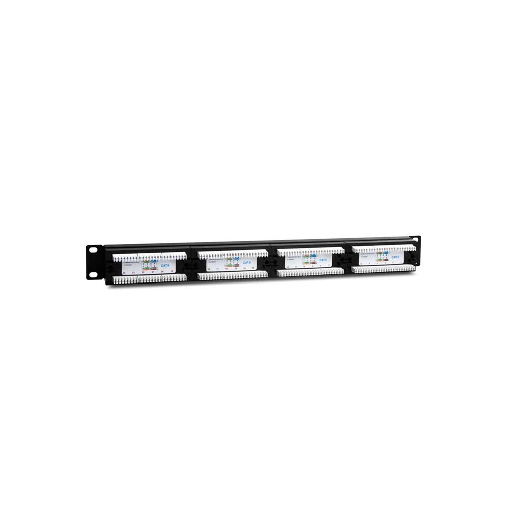 S-LINK SL-F624 Cat6 Patch Panel, 24-Port, UTP, 1U