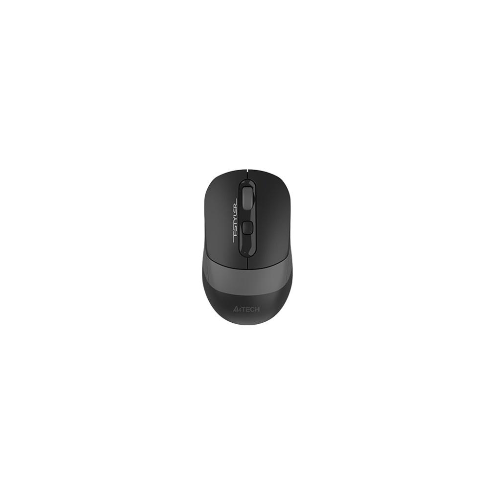 A4 TECH FG10CS AIR2, Grey, SILENT, FSTYLER, 2,4Ghz Kablosuz, USB-C den şarj edilebilir, Optik Mouse, 10-15Metre, 4 Buton, Nano Alıcı