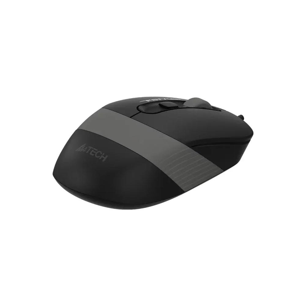 A4 TECH FM10 Siyah-Gri V-Track 1600DPI, Usb Optik Mouse