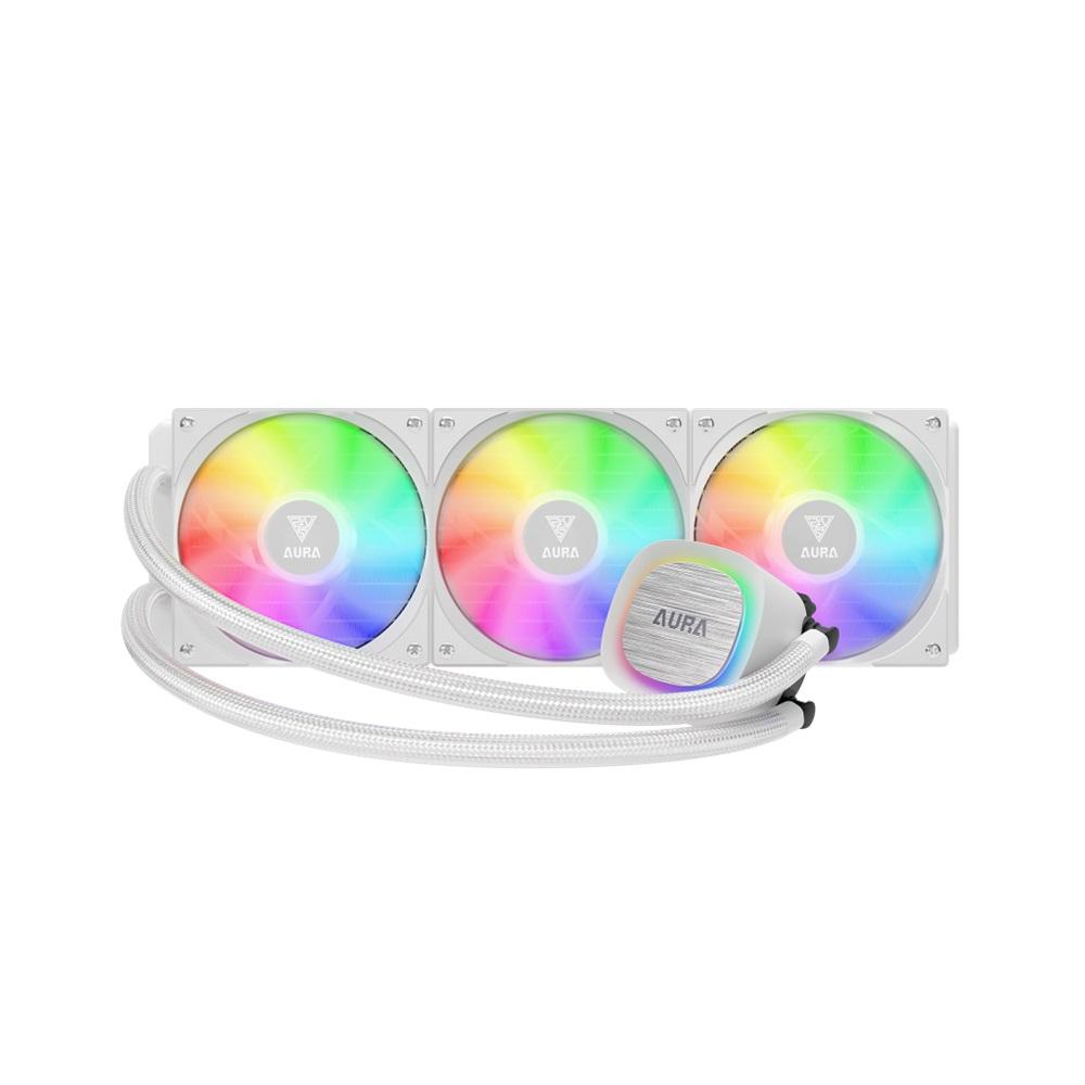 GAMDIAS AURA GL360 V2 WH, White Edition, 360mm, RGB, 3 Fanlı, CPU Sıvı Soğutma