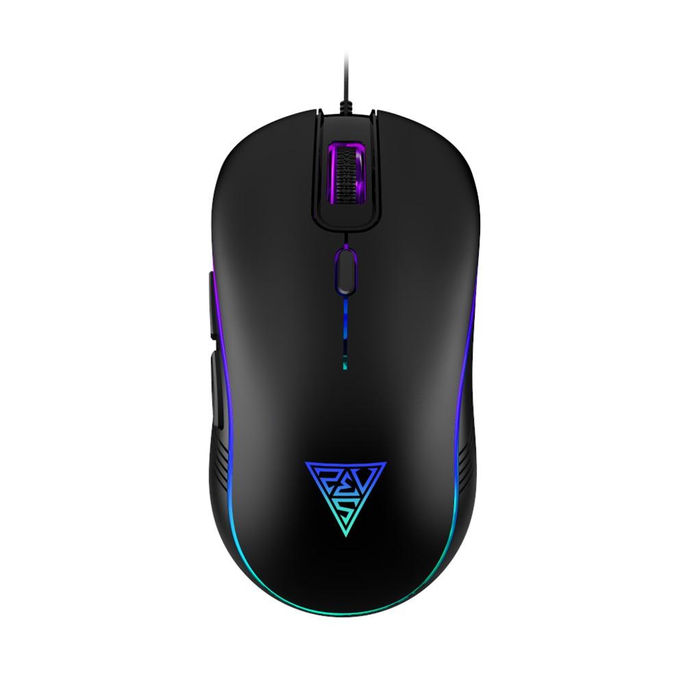 GAMDIAS AURA GS3, Çok Renkli Aydınlatma, USB Kablolu, 6 Tuşlu, Gaming Mouse, 3600DPI, Siyah