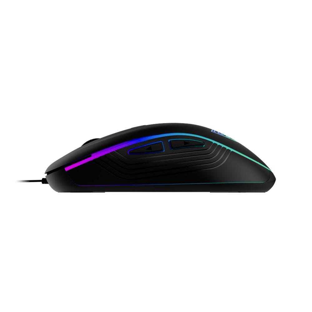GAMDIAS AURA GS3, Çok Renkli Aydınlatma, USB Kablolu, 6 Tuşlu, Gaming Mouse, 3600DPI, Siyah