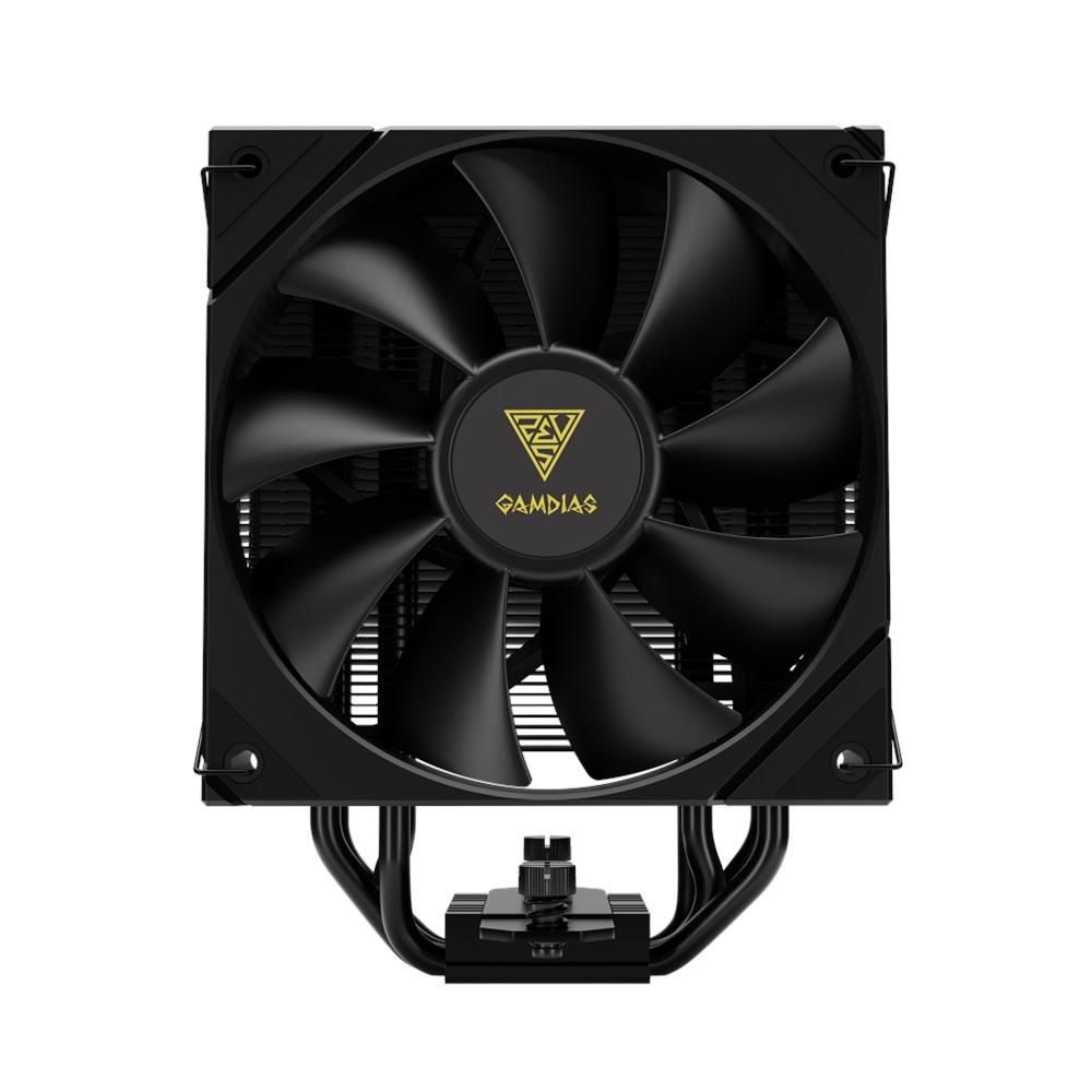 GAMDIAS BOREAS E2-410, Black Edition, 120mm, CPU Kule Tipi Hava Soğutma, Doğrudan Temas Teknolojisine Sahip 4 adet Gelişmiş Bakır Isı Borusu (AMD AM4-AM5 ve INTEL Tüm işlemciler ile uyumlu)