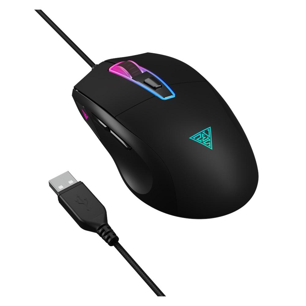 GAMDIAS ZEUS M5, RGB Aydınlatma, USB Kablolu, 7 Tuşlu, Gaming Mouse, 12800DPI, Siyah