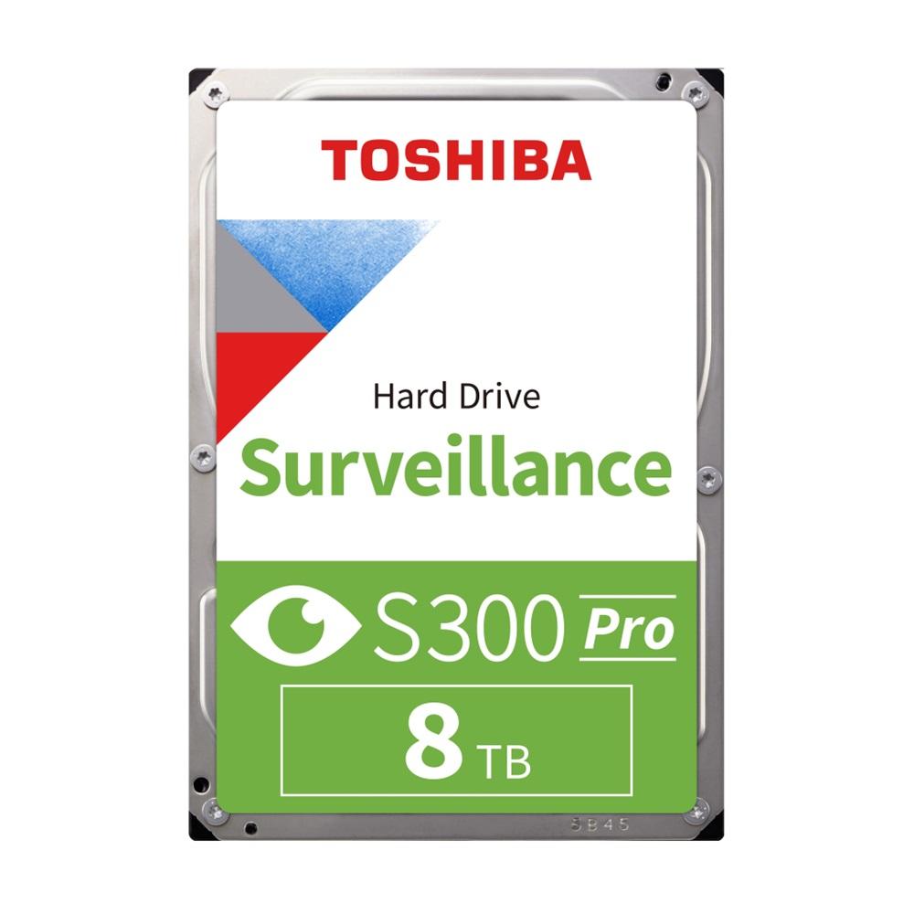 TOSHIBA S300 PRO, HDWT380UZSVA, 3.5", 8TB, 256Mb 7200 Rpm, 7/24 Güvenlik HDD