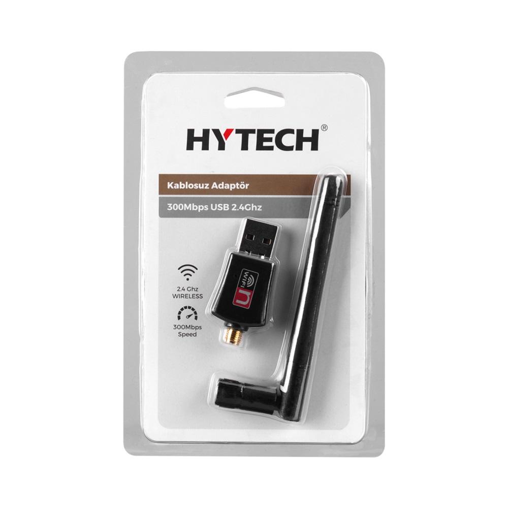 HYTECH HY-310N, 300Mbp, 2.4Ghz, 2dBi Harici Anten, USB2.0, WIRELESS ETHERNET