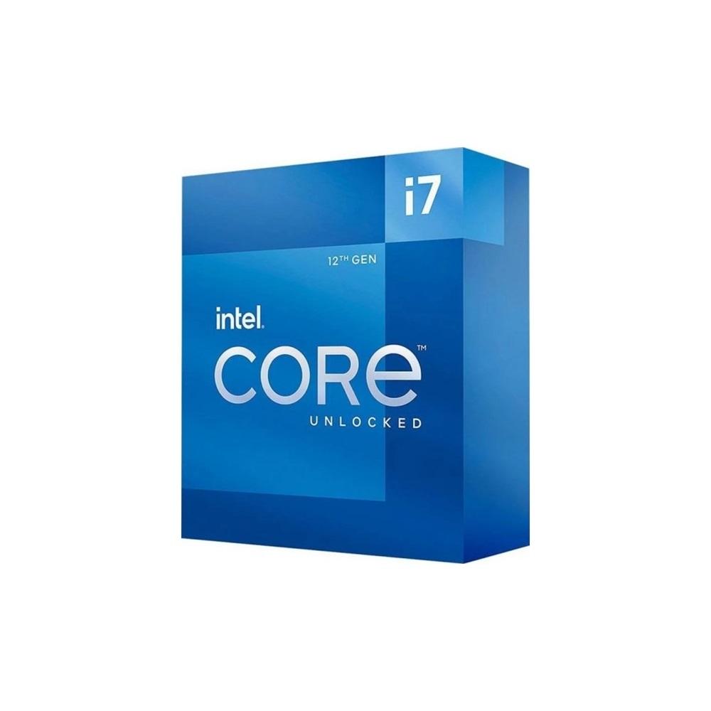 INTEL i7-12700KF 12 Core, 3.60Ghz, 25Mb, 125W, LGA1700, 12.Nesil, BOX, (Dahili Grafik YOK, Fan YOK)