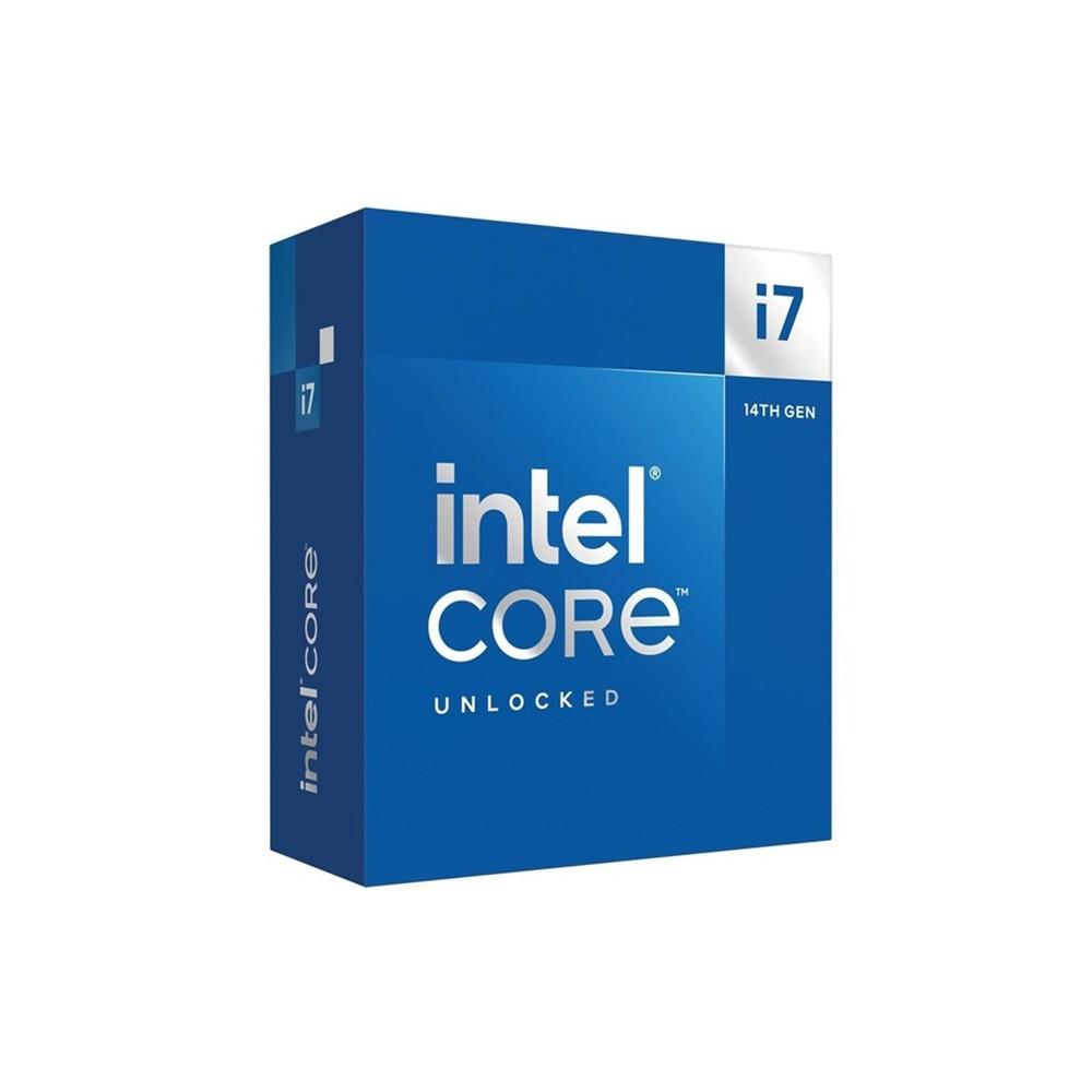 INTEL i7-14700K 20 Core, 3.40Ghz, 33Mb, 253W, LGA1700, 14.Nesil, BOX, (Grafik Kart VAR, Fan YOK)