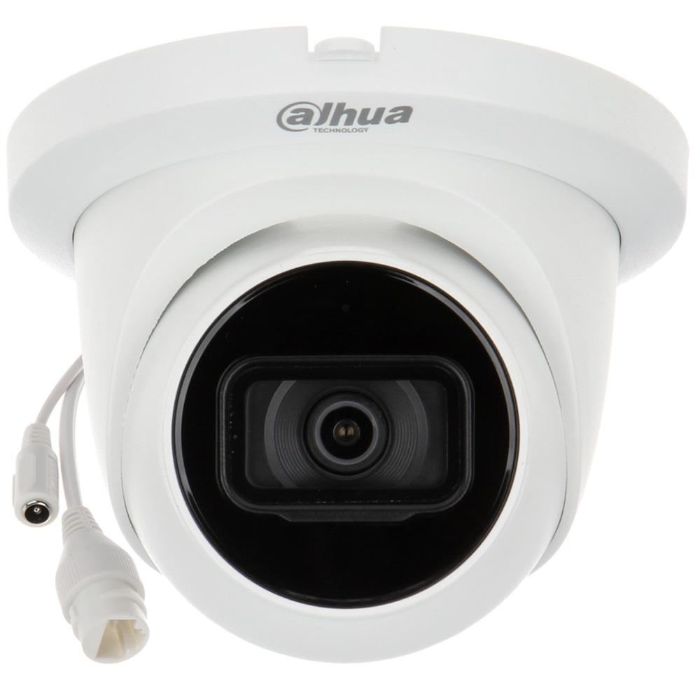 DAHUA IPC-HDW2841TM-S-0280B 8Mpix, 2,8mm Sabit Lens, H265+, 30Mt Gece Görüşü, Dahili Mikrofon, Starlight, IP67, PoE Dome IP Kamera