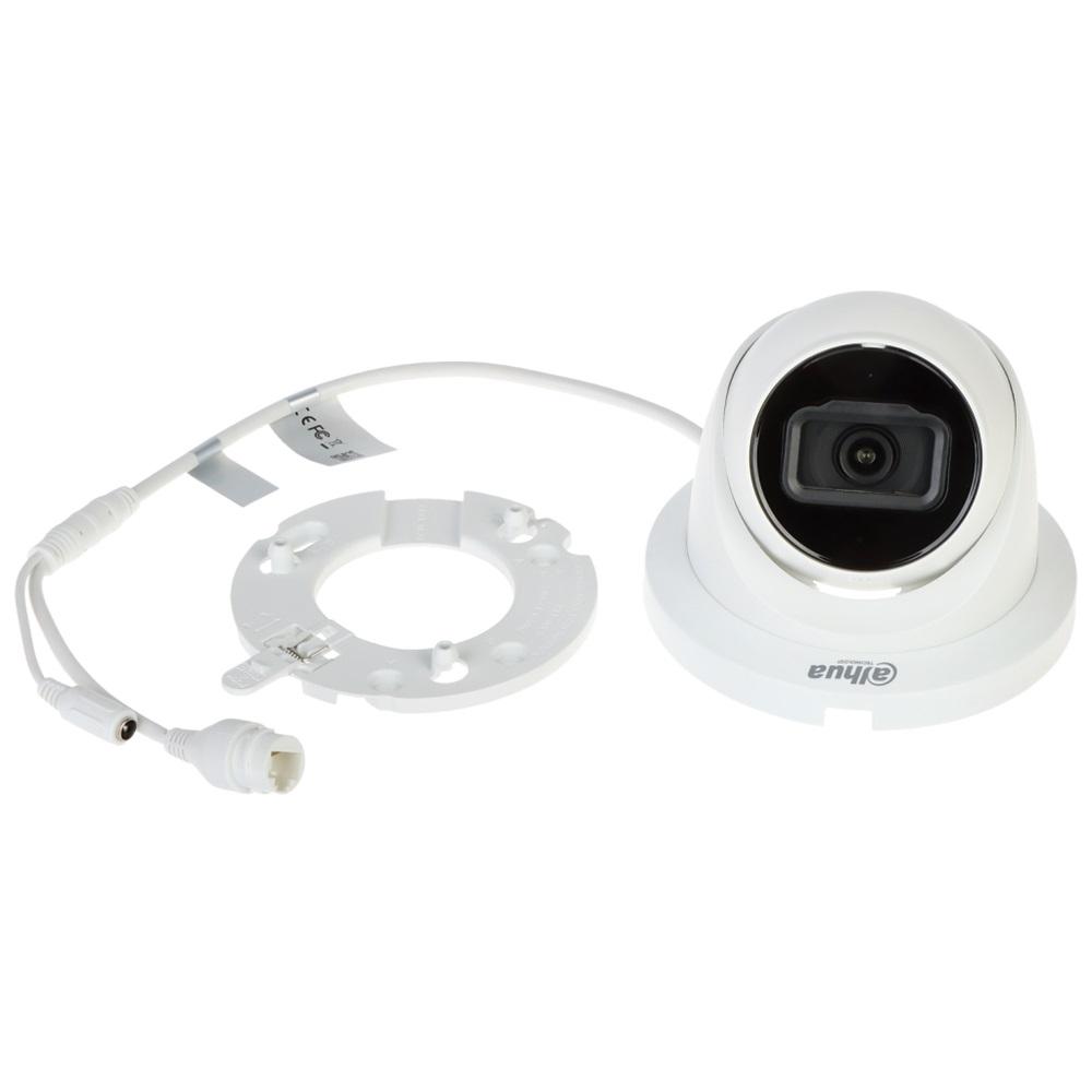 DAHUA IPC-HDW2841TM-S-0280B 8Mpix, 2,8mm Sabit Lens, H265+, 30Mt Gece Görüşü, Dahili Mikrofon, Starlight, IP67, PoE Dome IP Kamera