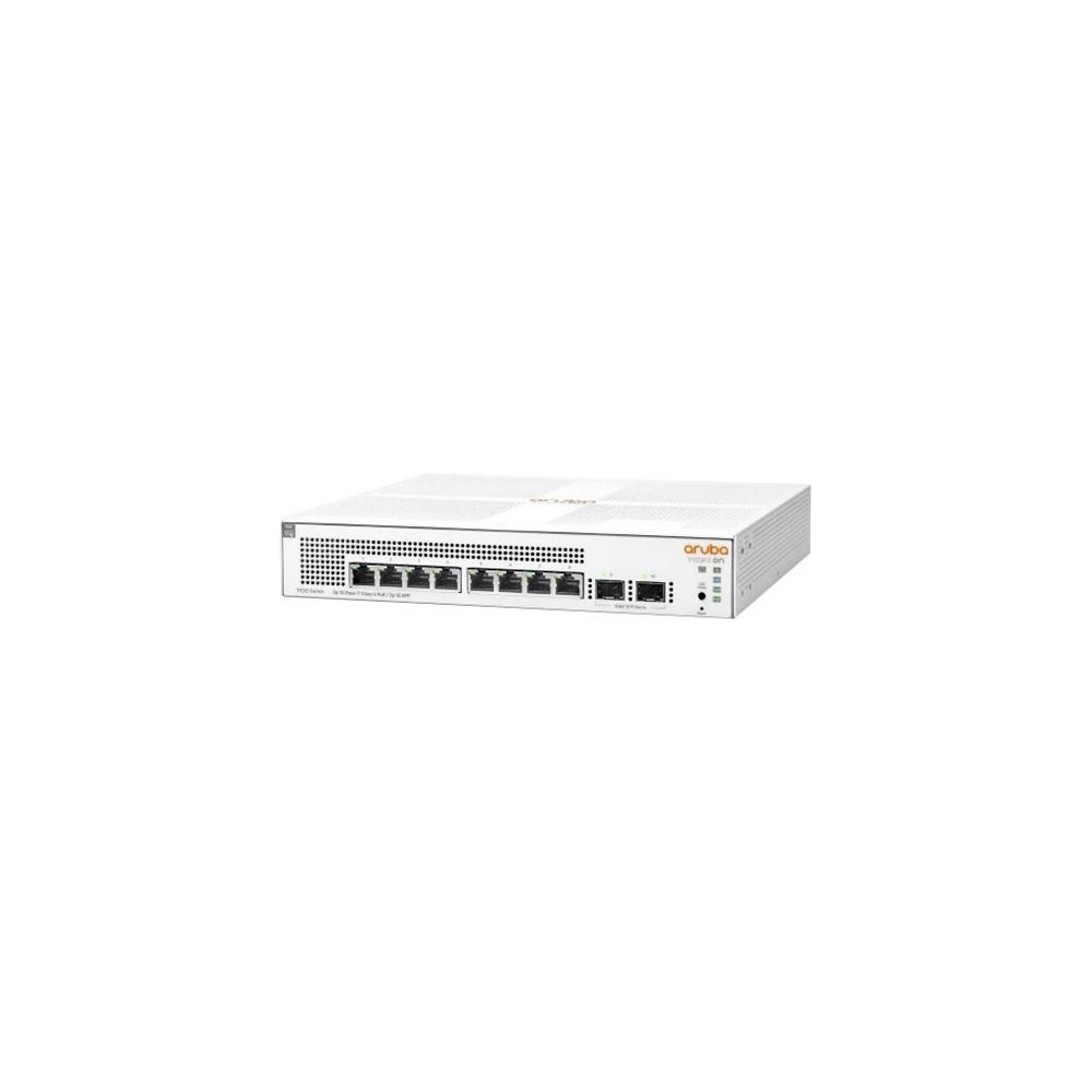 HP Aruba Instant On JL681A 1930-8G, 8Port, GigaBit 8 Port PoE, 124W, 2 Port Gigabit SFP, Yönetilebilir, Rack Mount Switch