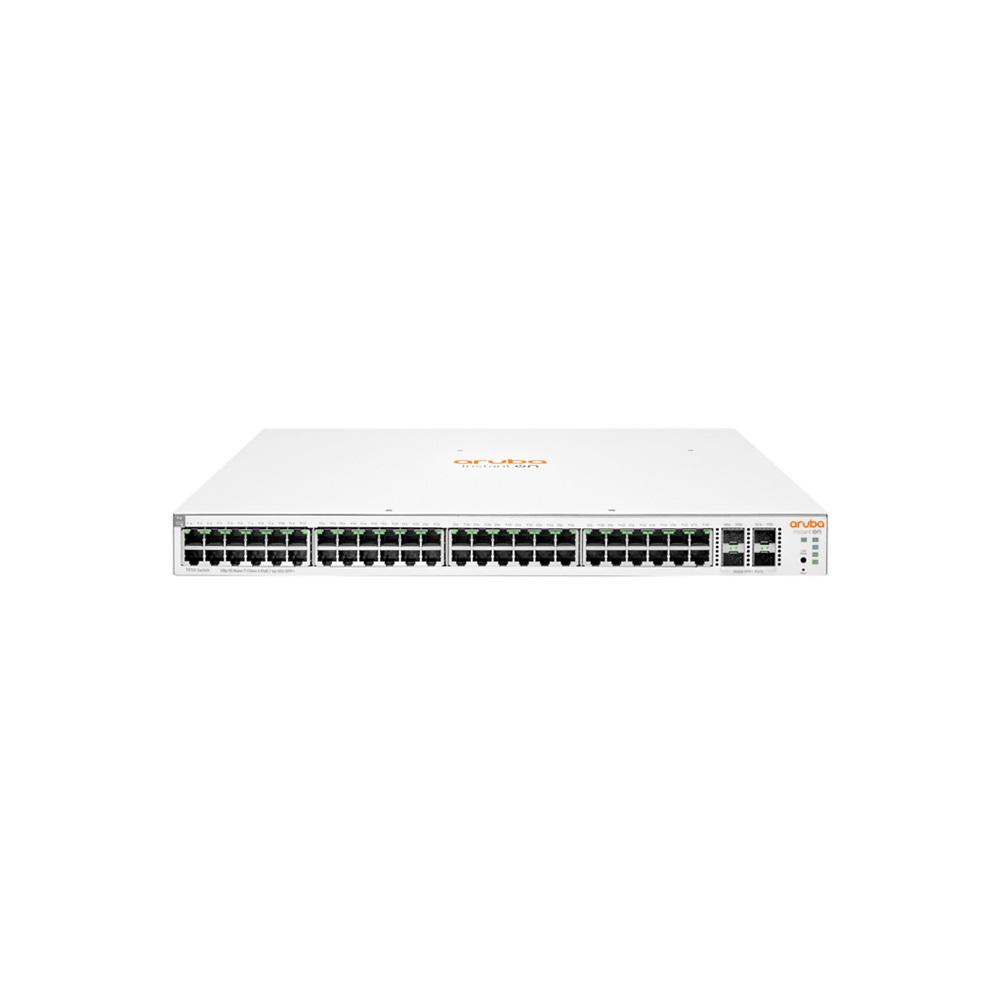 HP Aruba Instant On JL686B, 1930-48G, 48Port, GigaBit, 48 Port PoE, 370W, 4 Port Gigabit SFP, Yönetilebilir, Rack Mount Switch