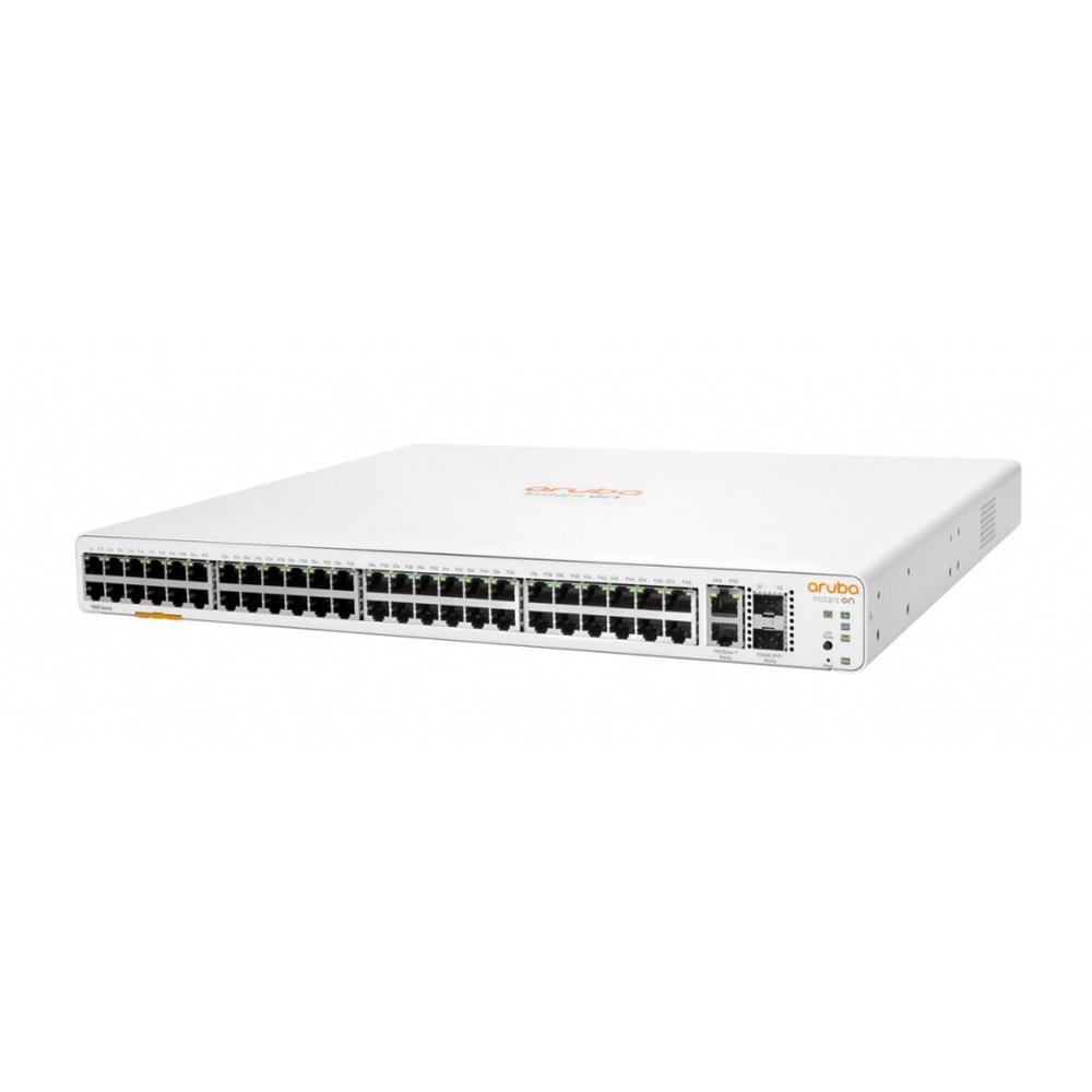 HP Aruba Instant On, JL808A, 1960-48G, 48Port, GigaBit, 2XGT, 2 Port GigaBit SFP, Yönetliebilir, Rack Mount Switch