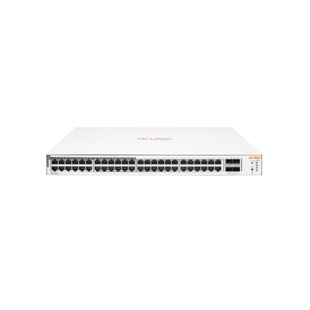 HP Aruba Instant On JL815A 1830-48G, 48Port, GigaBit, 24 Port Poe, 370W, 4 Port Gigabit SFP, Yönetilebilir, Rack Mount Switch