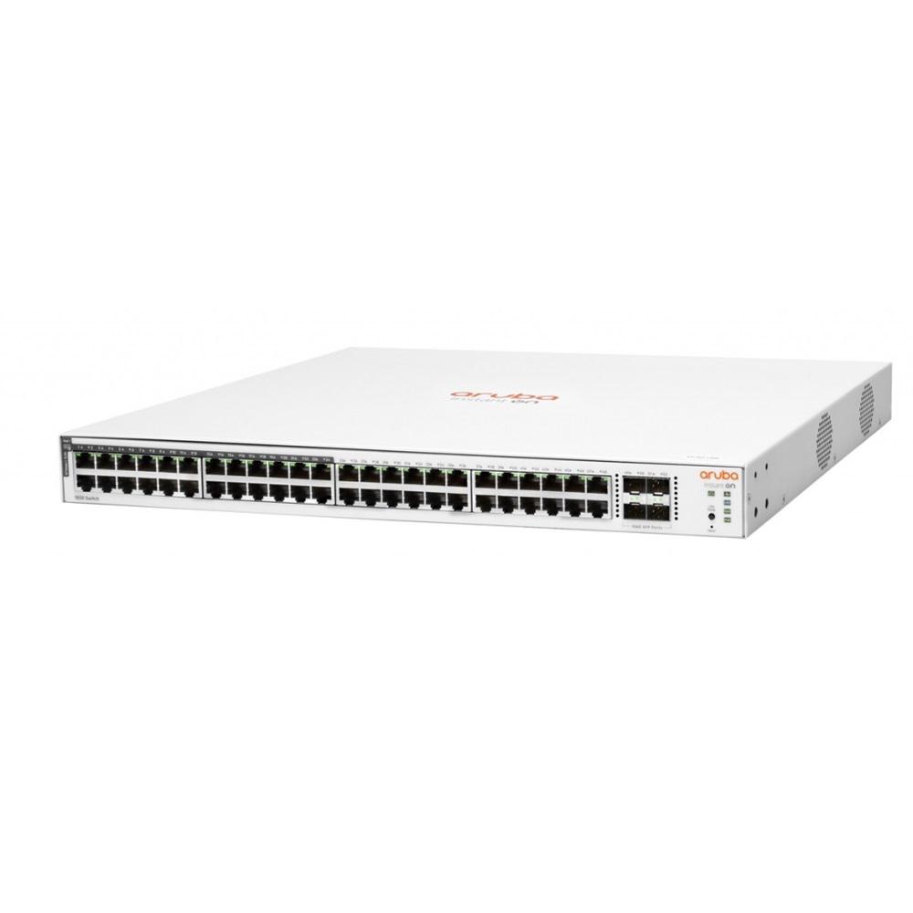 HP Aruba Instant On JL815A 1830-48G, 48Port, GigaBit, 24 Port Poe, 370W, 4 Port Gigabit SFP, Yönetilebilir, Rack Mount Switch