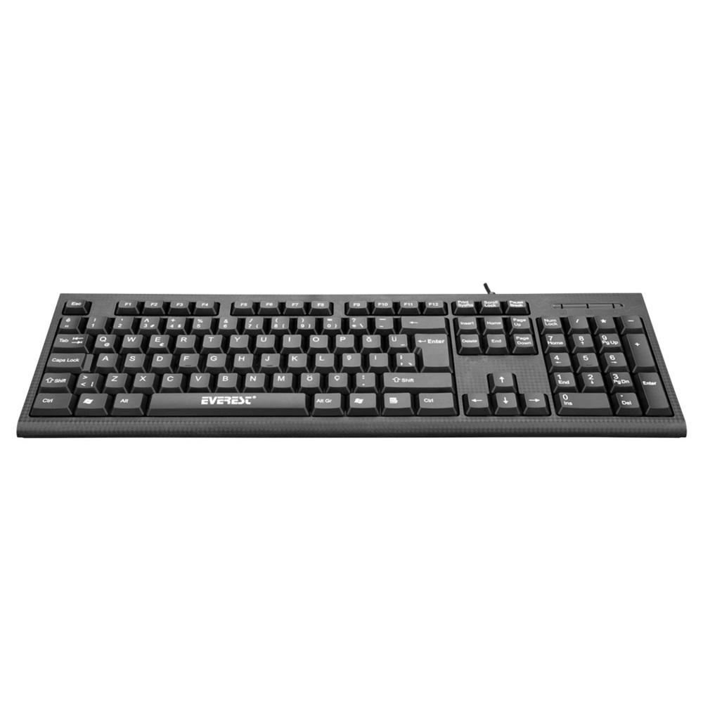 EVEREST KB-871U, USB Kablolu, Türkçe Q, Standart Klavye (Siyah)