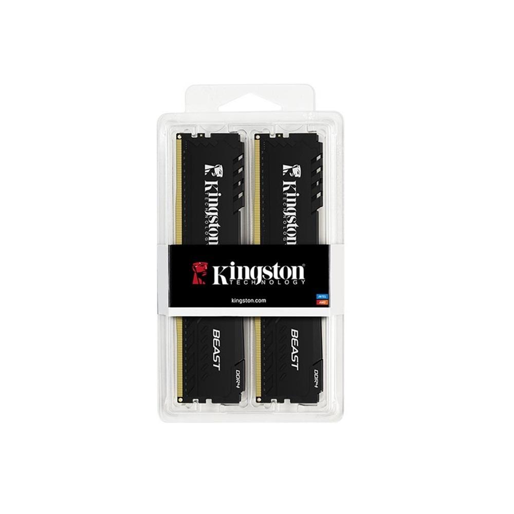 KINGSTON Beast, KF436C18BBK2/32TR, 32Gb (2x16Gb), 3600Mhz, DDR4, CL18, Desktop Gaming RAM (Soğutuculu)