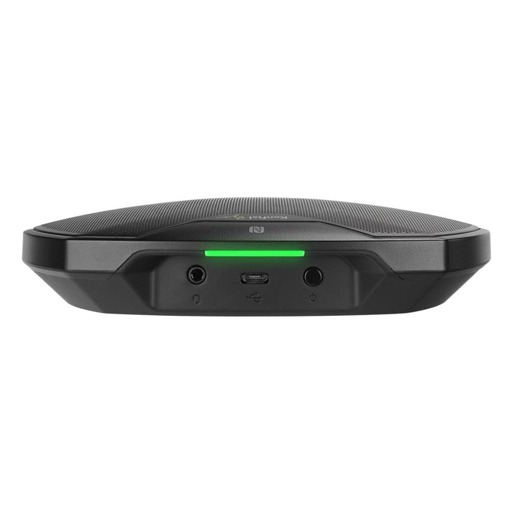 KONFTEL EGO, Siyah, 1000mAh Batarya, BT/USB/AUX/LED, Masaüstü, Mikrofon, Hoparlör