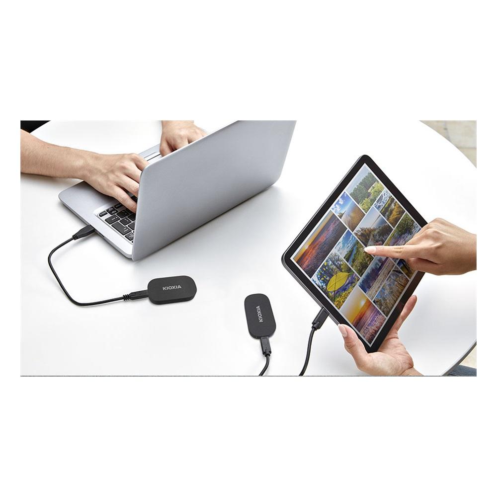 KIOXIA EXCERIA PLUS, LXD20K001TG8, 1TB, 1050/1000, Gen2, USB 3.2, Taşınabilir Harici SSD
