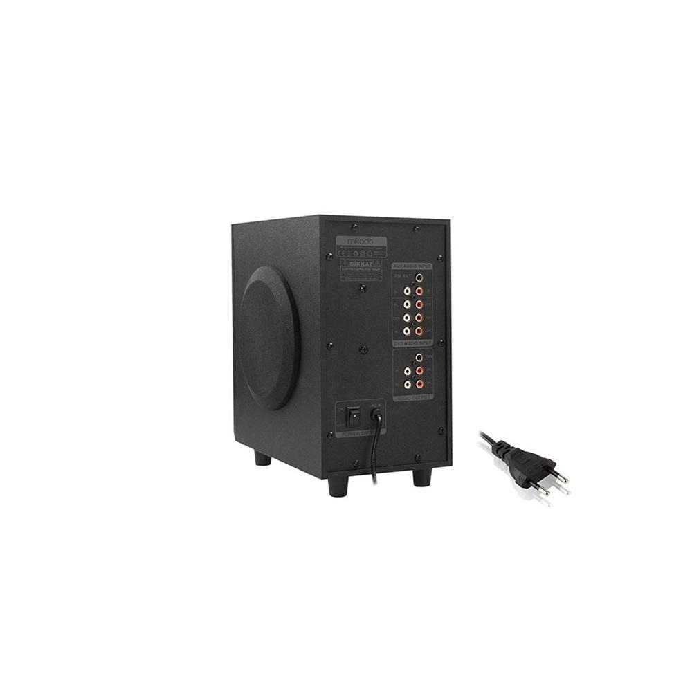 MIKADO MD-505, 70W, 5+1, Masaüstü, FM/BT/SD/USB, Siyah Kasa, Speaker