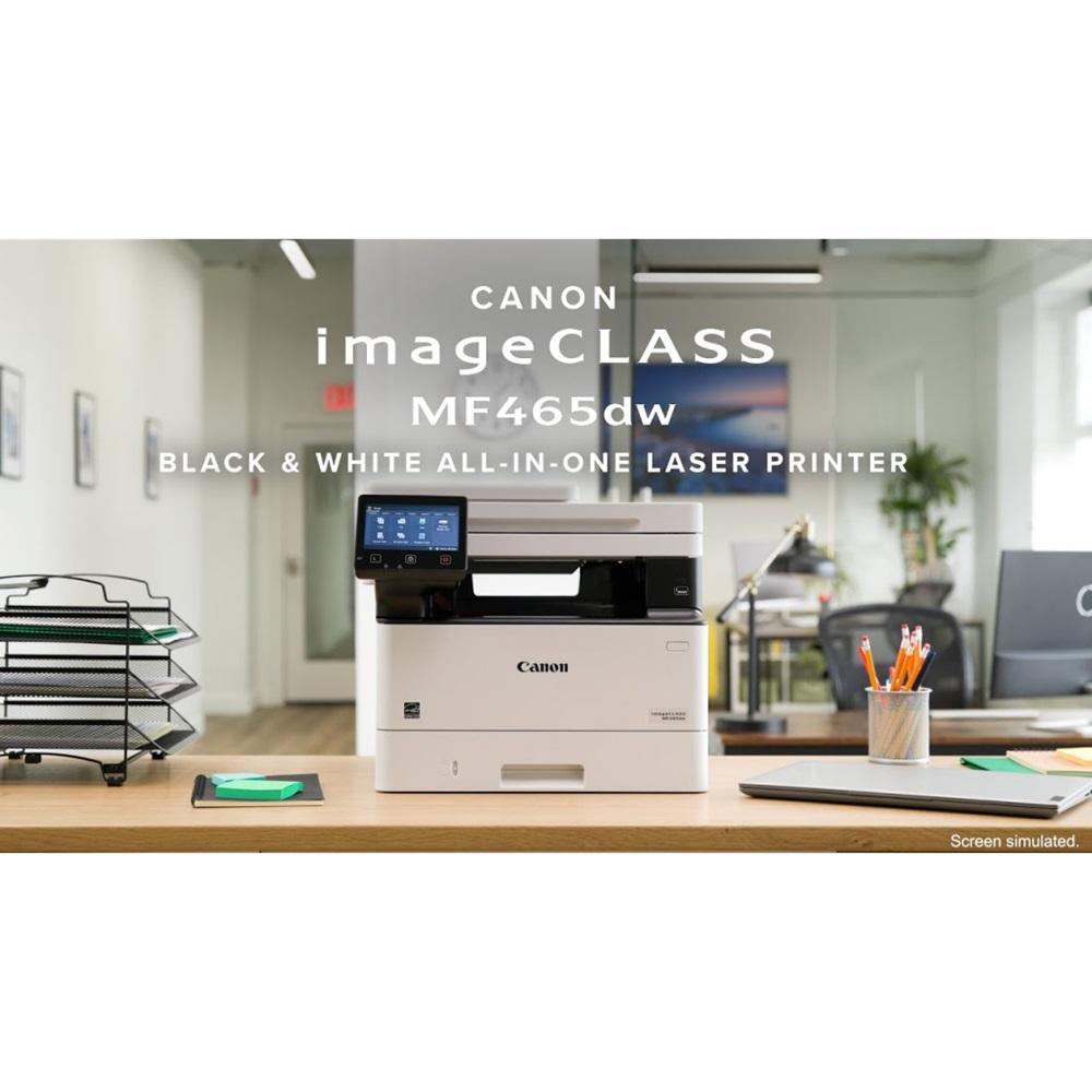 CANON i-SENSYS MF465DW, Lazer Yazıcı, Tarayıcı, Fotokopi, Fax, Wifi, Lan, Duplex, ORİJİNAL TONERLİ