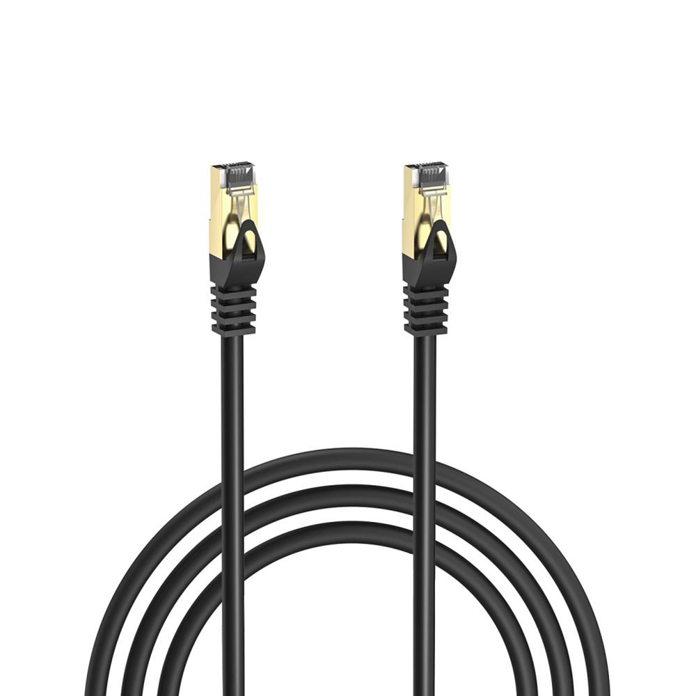 S-LINK MM-CAT701, CAT7, Patch, 1Mt, Gold Uçlu, FTP, CCA, Ağ Bağlantı Kablosu (Siyah)