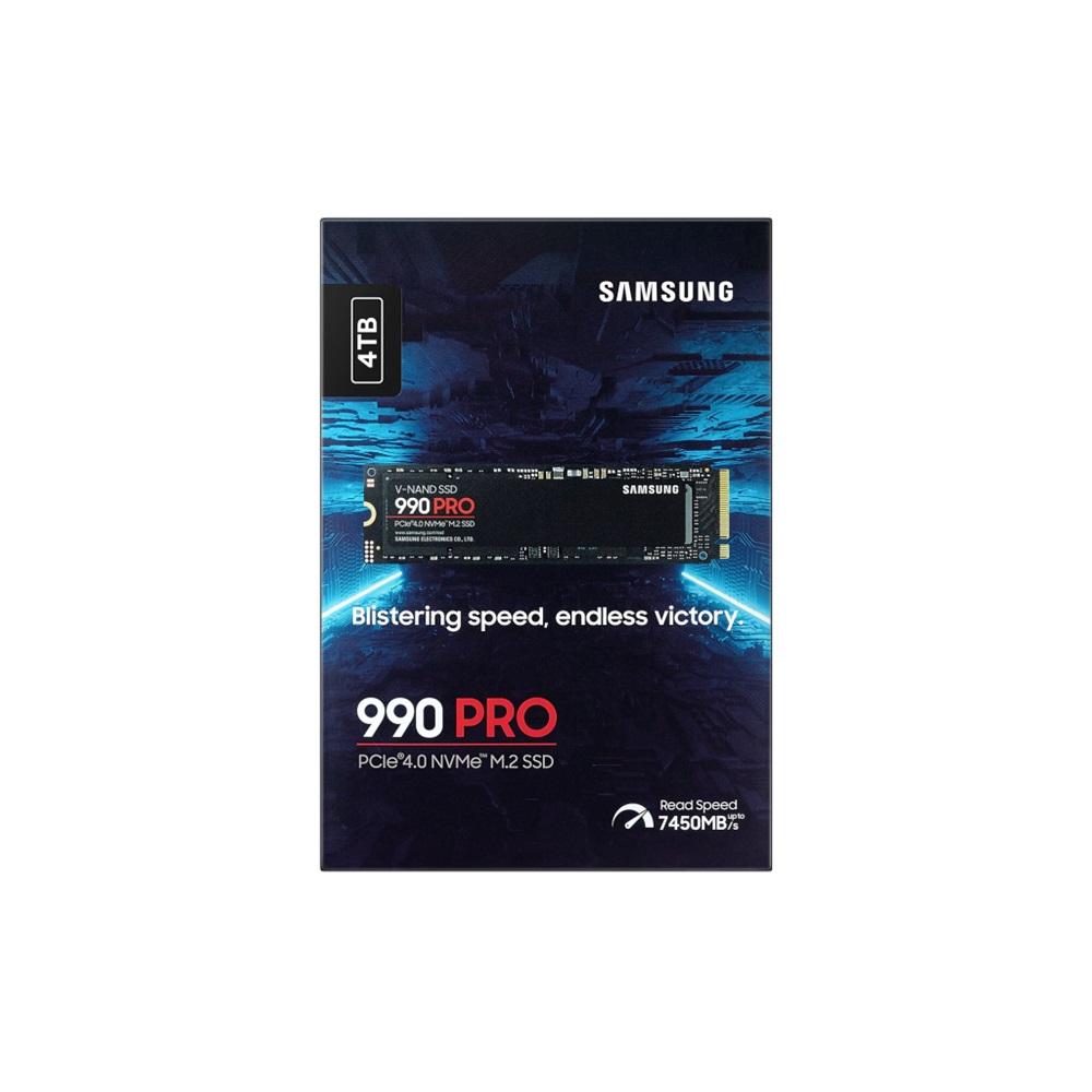 SAMSUNG MZ-V9P4T0BW, 990 PRO, 4TB, 7450/6900, Gen4, NVMe PCIe M.2, SSD